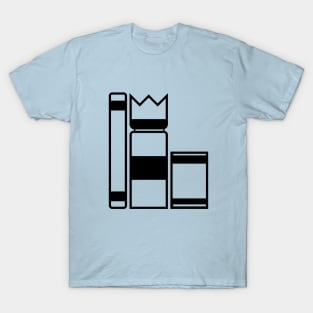 Kubb Pieces Black Outline T-Shirt